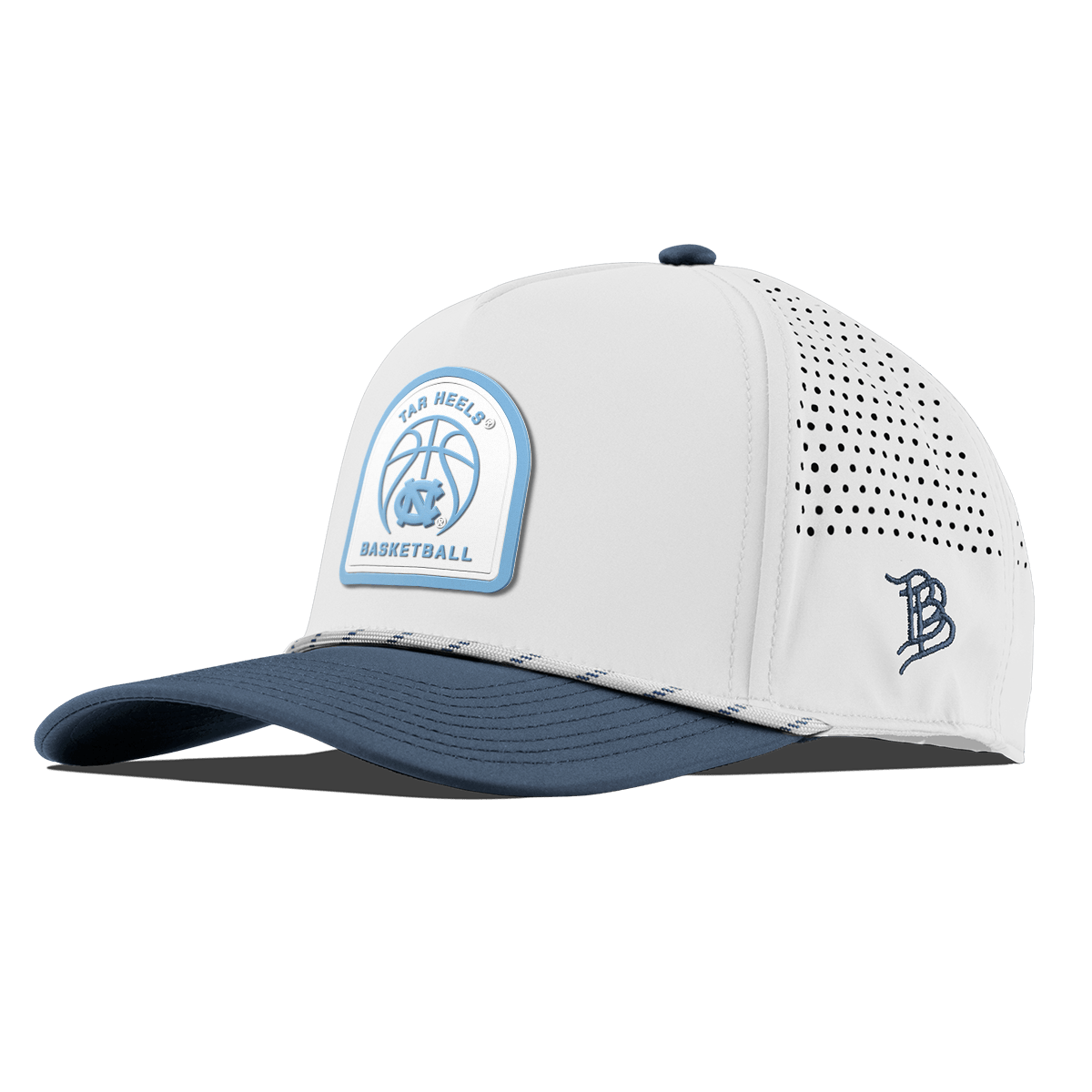 University of North Carolina "North Carolina Basketball" Curved 5 panel Rope White/Orion