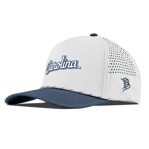 University of North Carolina "North Carolina Script" Curved 5 Panel Rope White/Orion