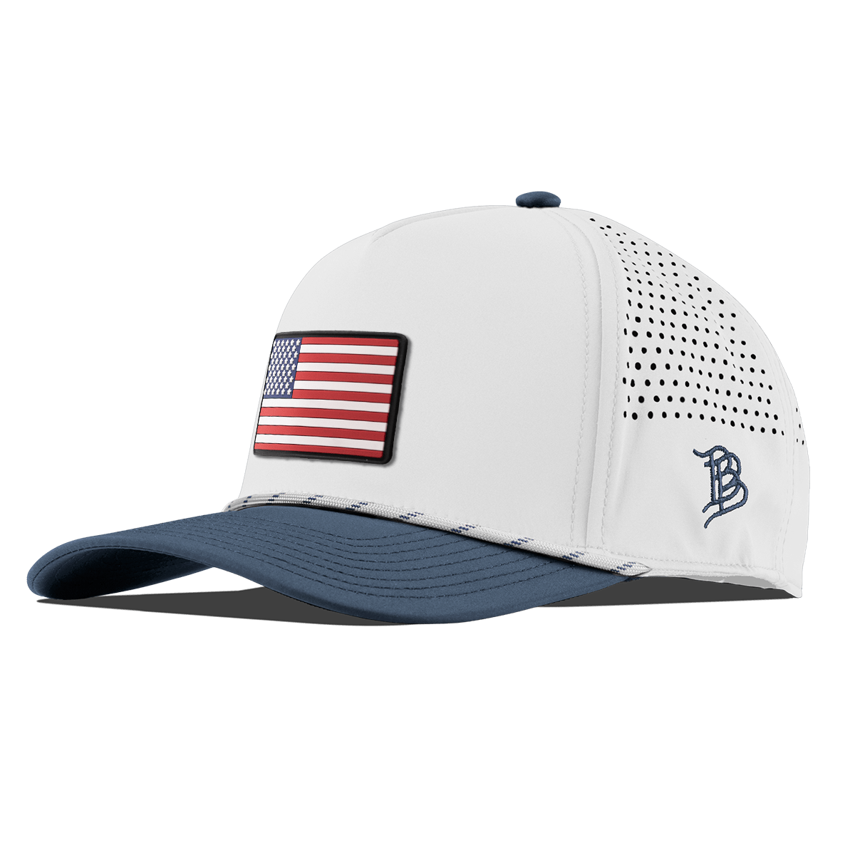 Old Glory Curved 5 Panel Rope White/Orion