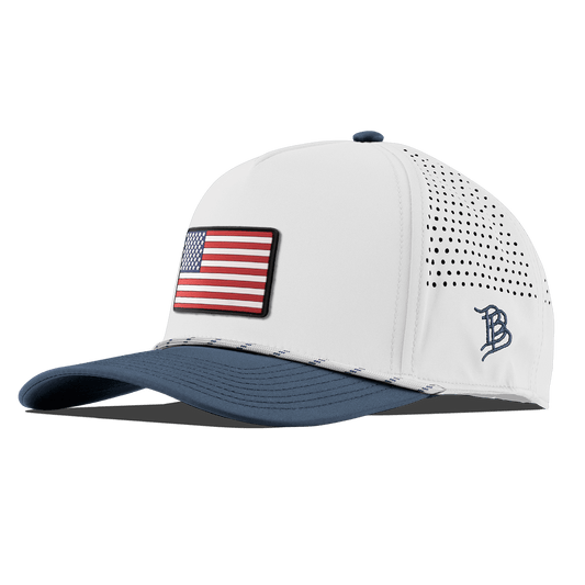 Old Glory Curved 5 Panel Rope White/Orion
