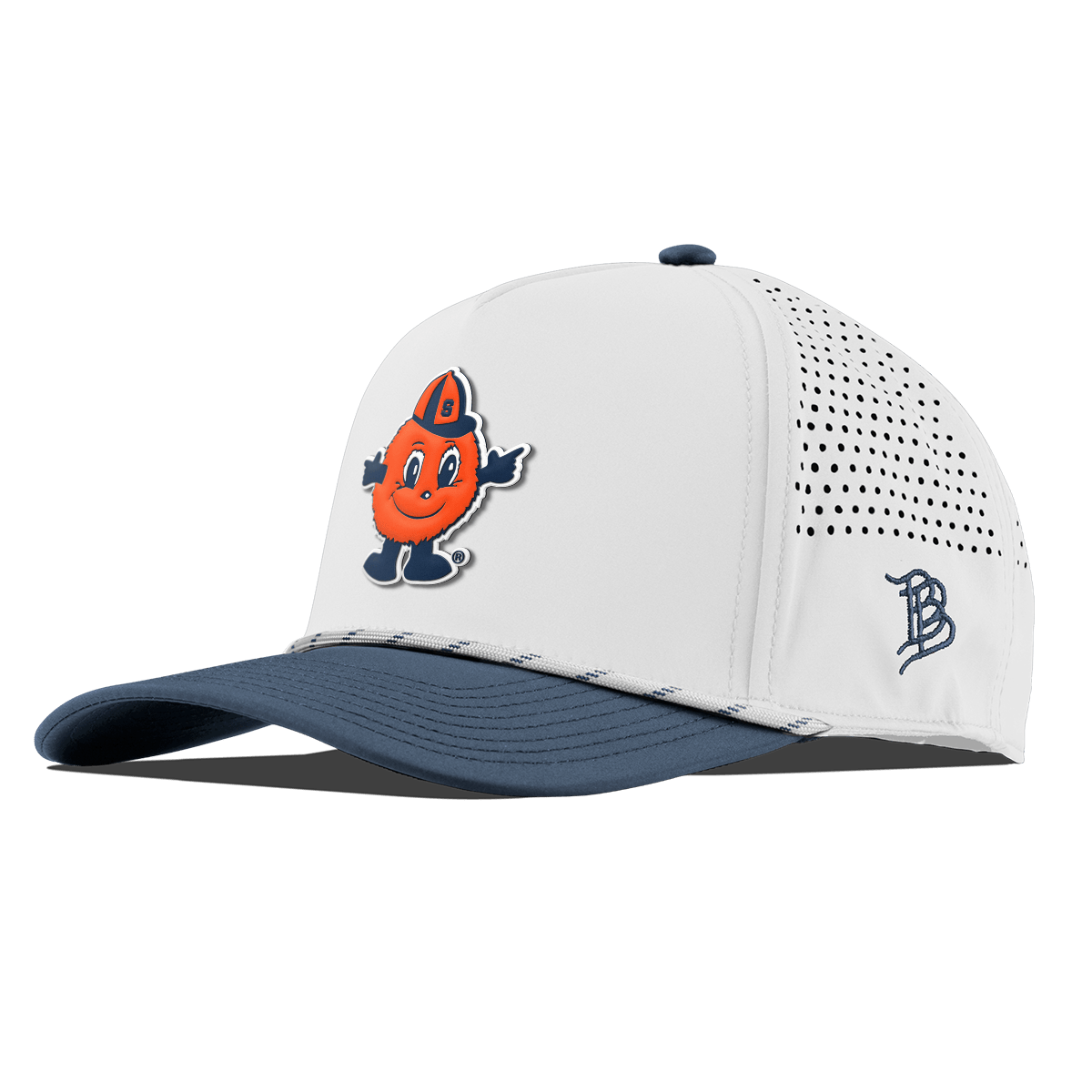 Syracuse University "Otto The Orange" Curved 5 Panel Rope White/Orion