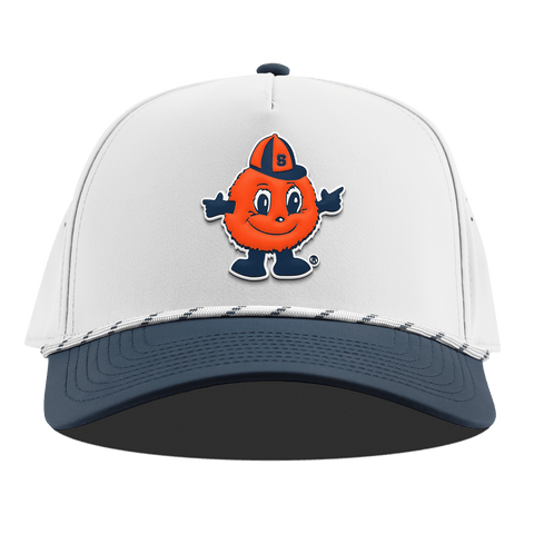 Syracuse University "Otto The Orange" Curved 5 Panel Rope White/Orion