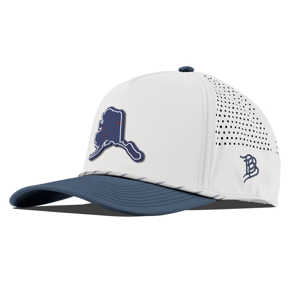 Alaska Patriot Series Curved 5 Panel Rope White/Orion