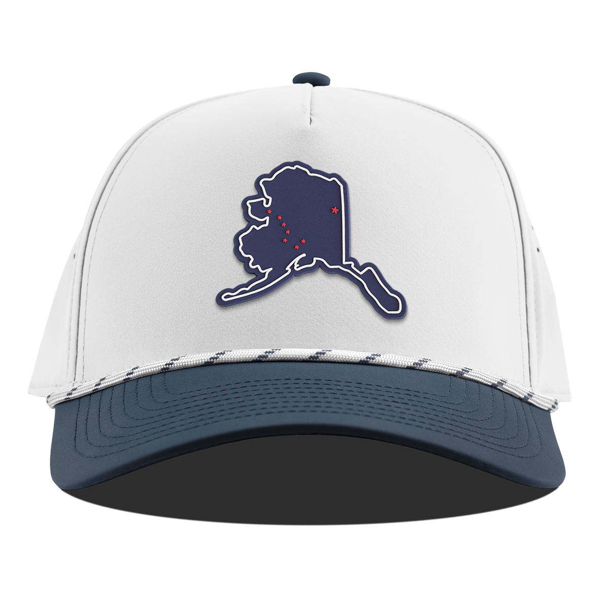 Alaska Patriot Series Curved 5 Panel Rope White/Orion