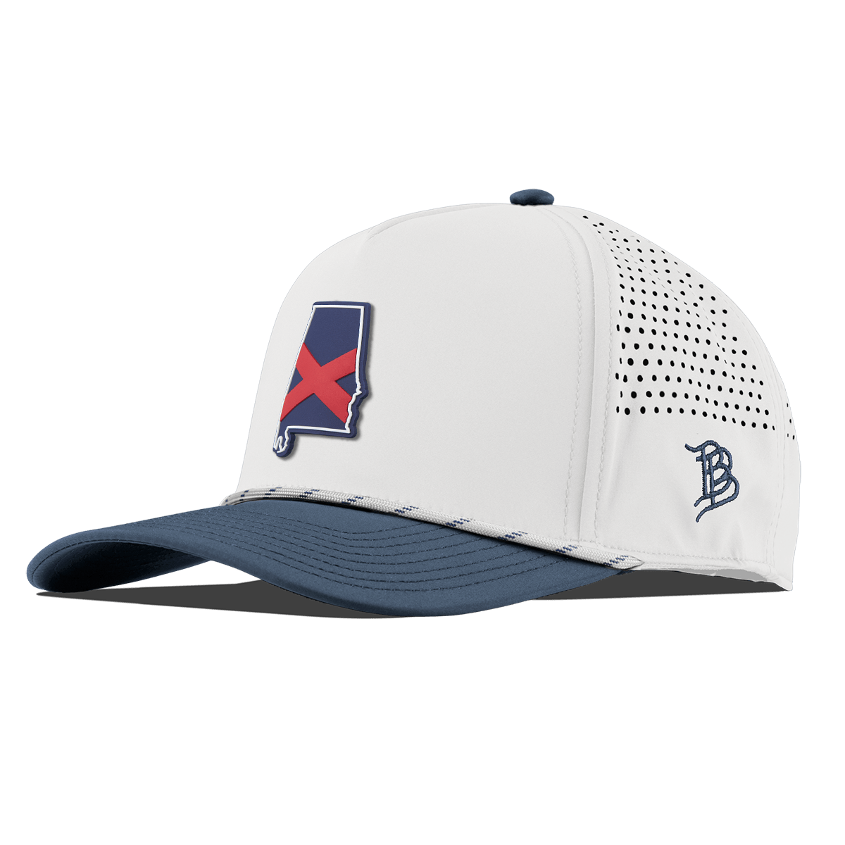 Alabama Patriot Series Curved 5 Panel Rope White/Orion