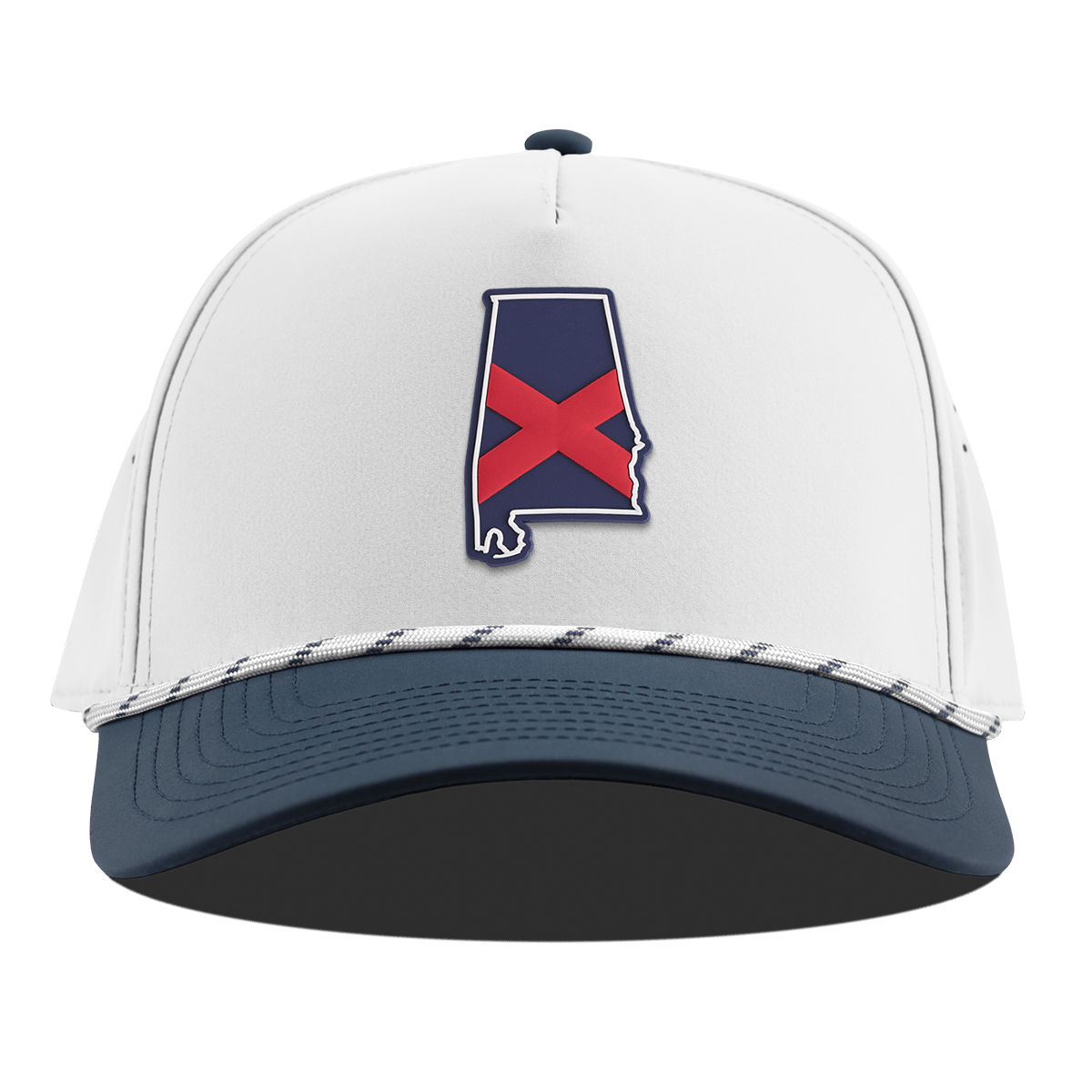 Alabama Patriot Series Curved 5 Panel Rope White/Orion