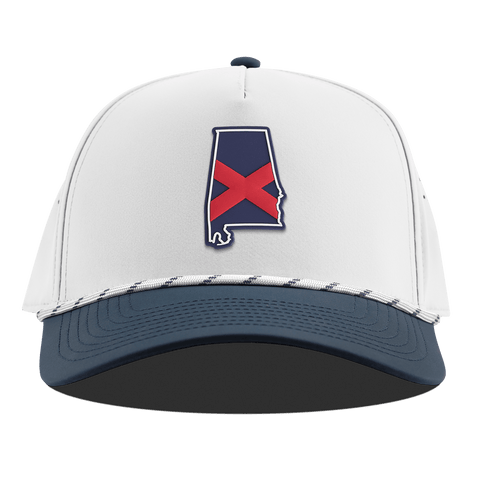 Alabama Patriot Series Curved 5 Panel Rope White/Orion