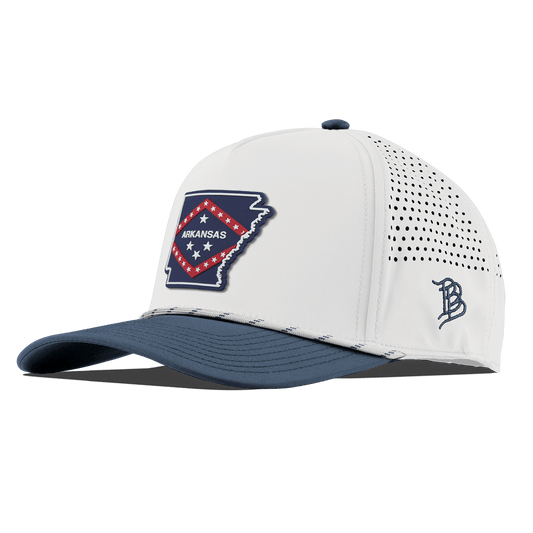 Arkansas Patriot Series Curved 5 Panel Rope White/Orion