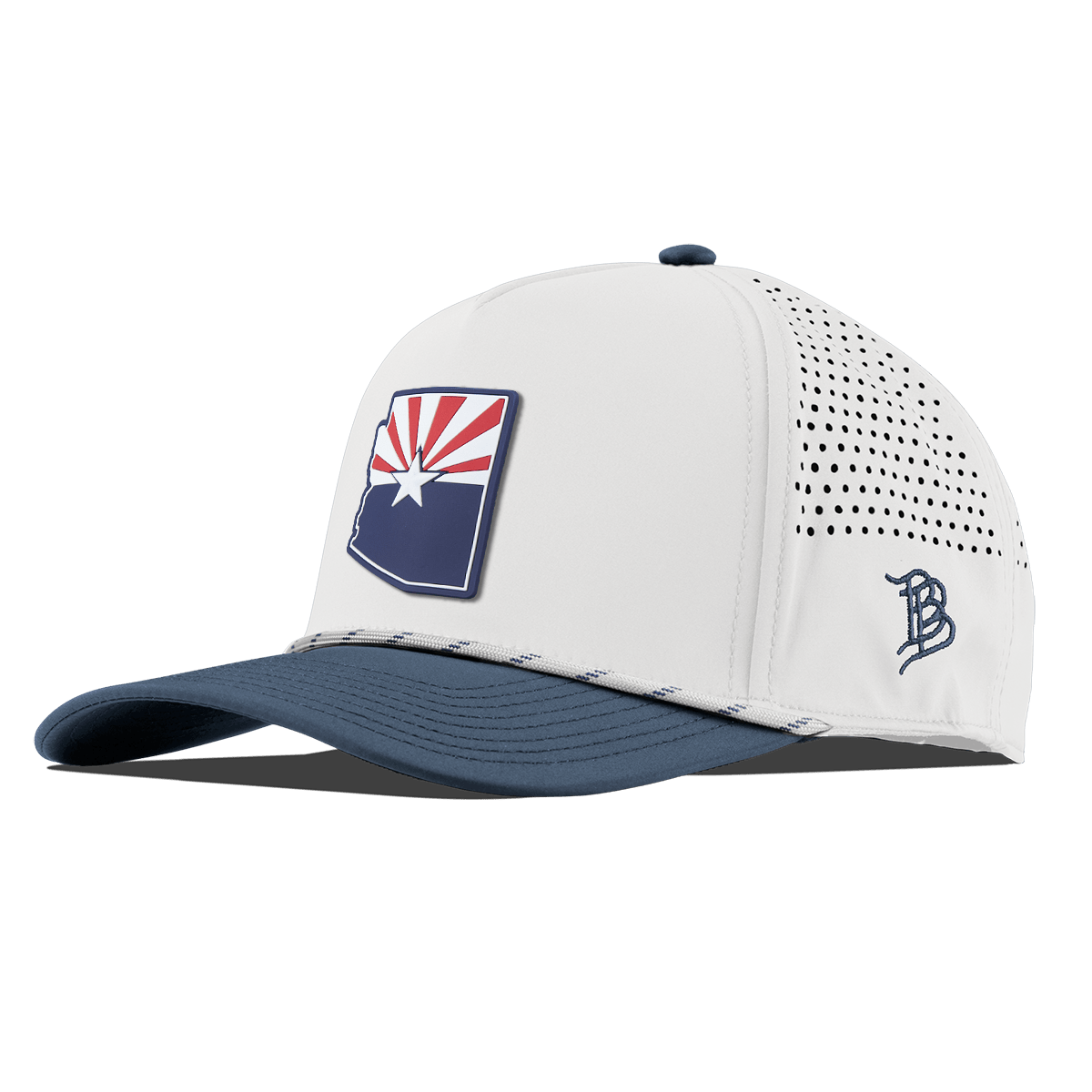 Arizona Patriot Series Curved 5 Panel Rope White/Orion