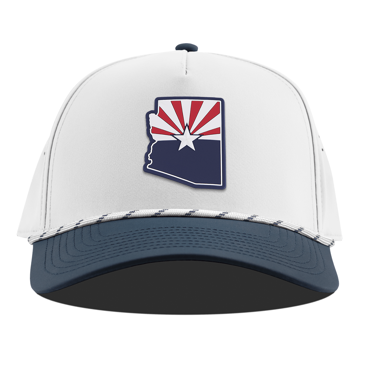 Arizona Patriot Series Curved 5 Panel Rope White/Orion