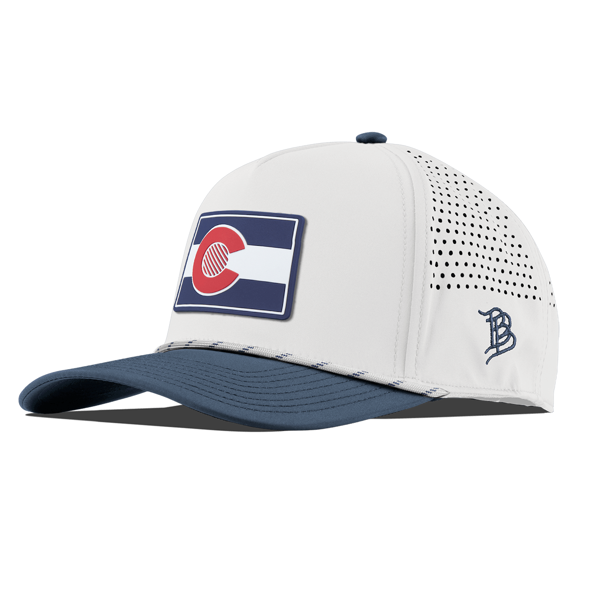 Colorado Patriot Series Curved 5 Panel Rope White/Orion