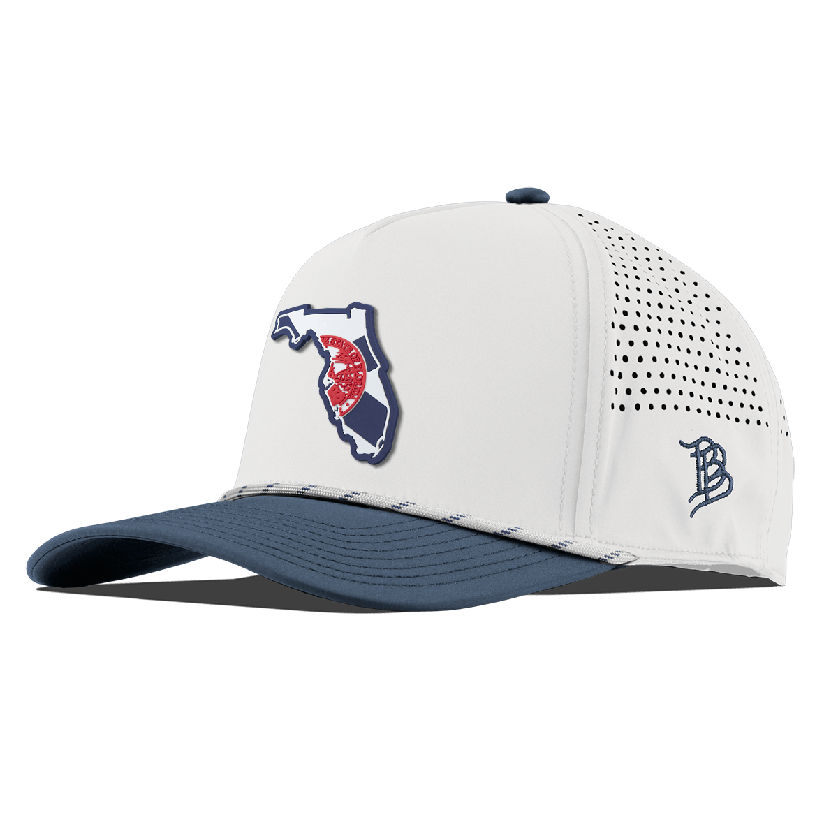 Florida Patriot Series Curved 5 Panel Rope White/Orion