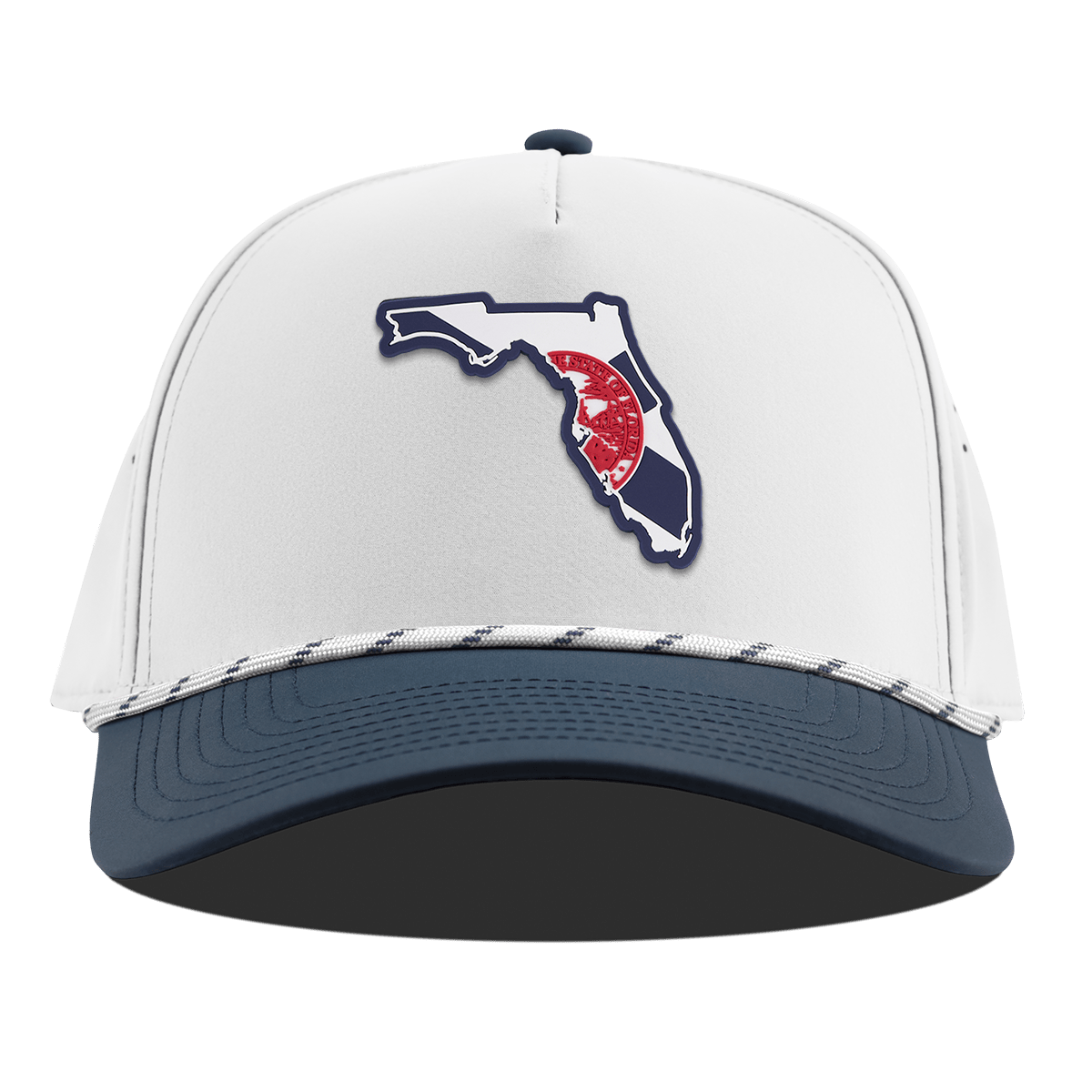 Florida Patriot Series Curved 5 Panel Rope White/Orion