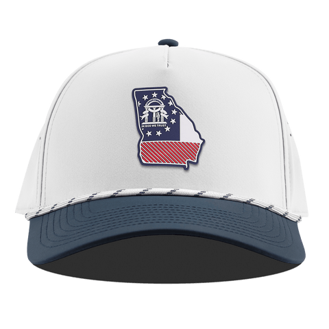 Georgia Patriot Series Curved 5 Panel Rope White/Orion