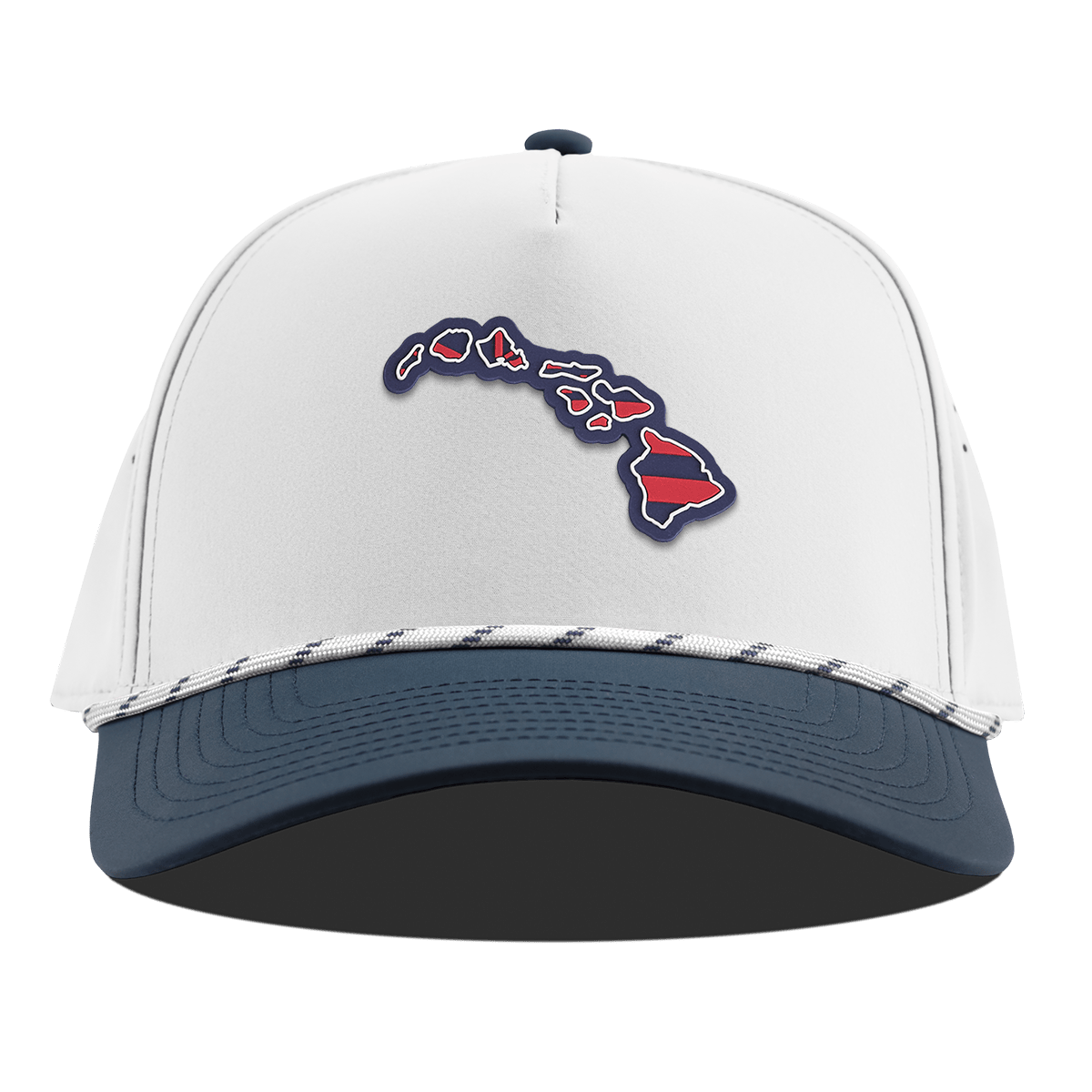 Hawaii Patriot Series Curved 5 Panel Rope White/Orion