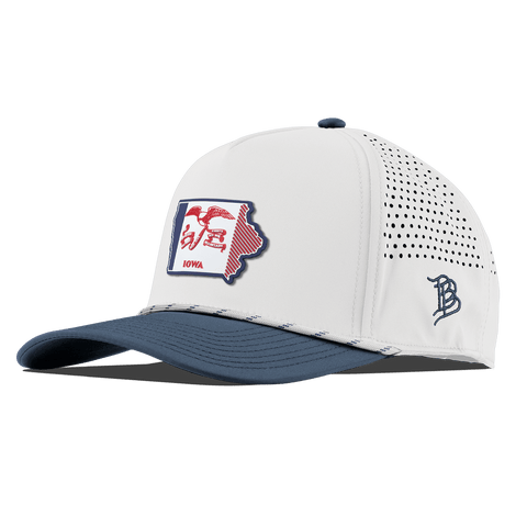 Iowa Patriot Series Curved 5 Panel Rope White/Orion