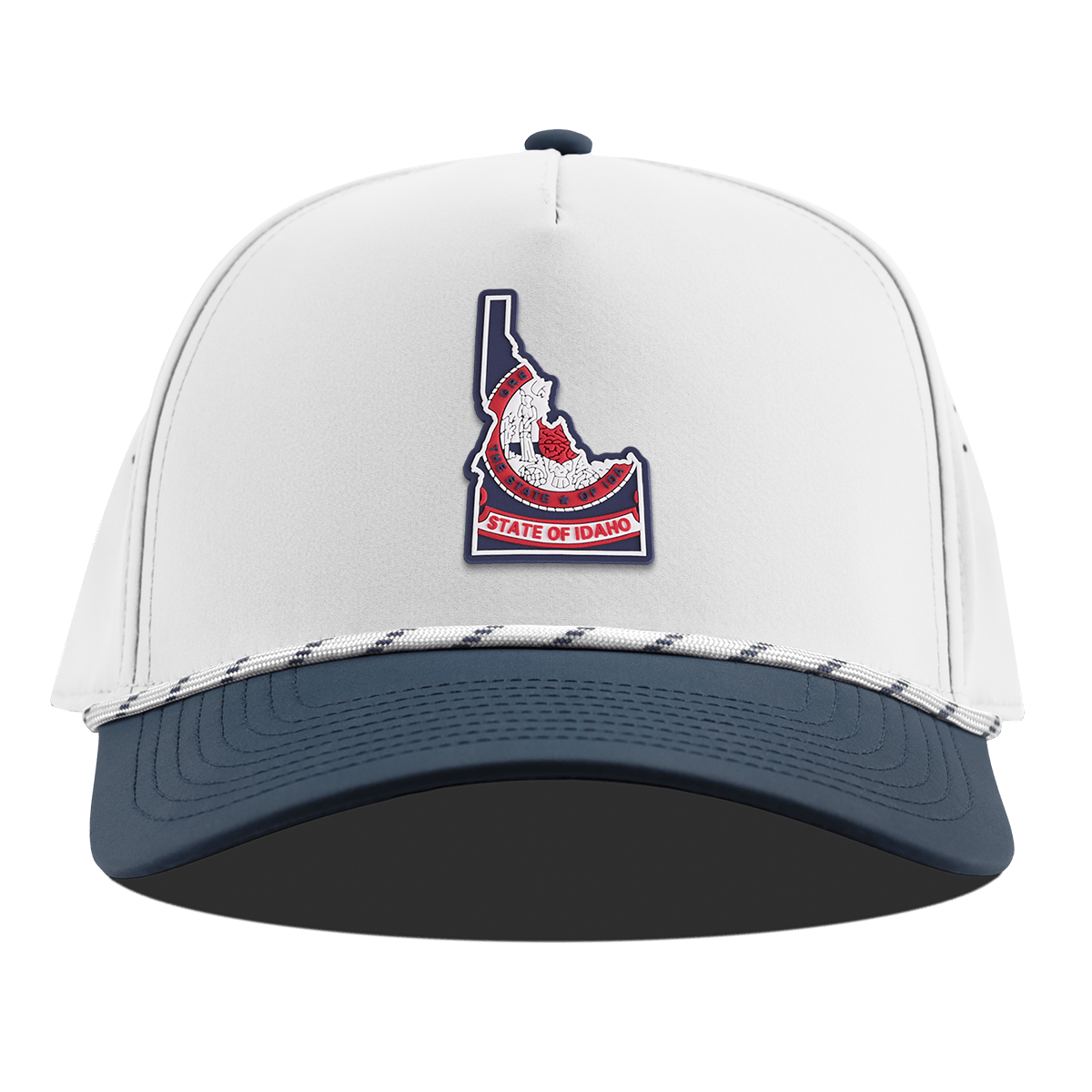 Idaho Patriot Series Curved 5 Panel Rope White/Orion