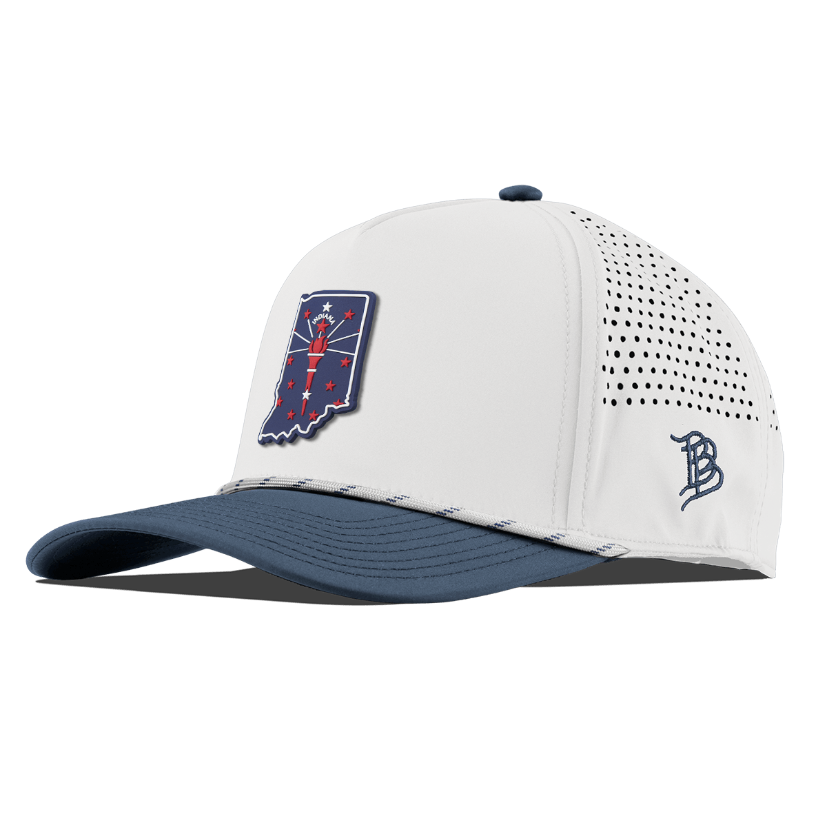 Indiana Patriot Series Curved 5 Panel Rope White/Orion