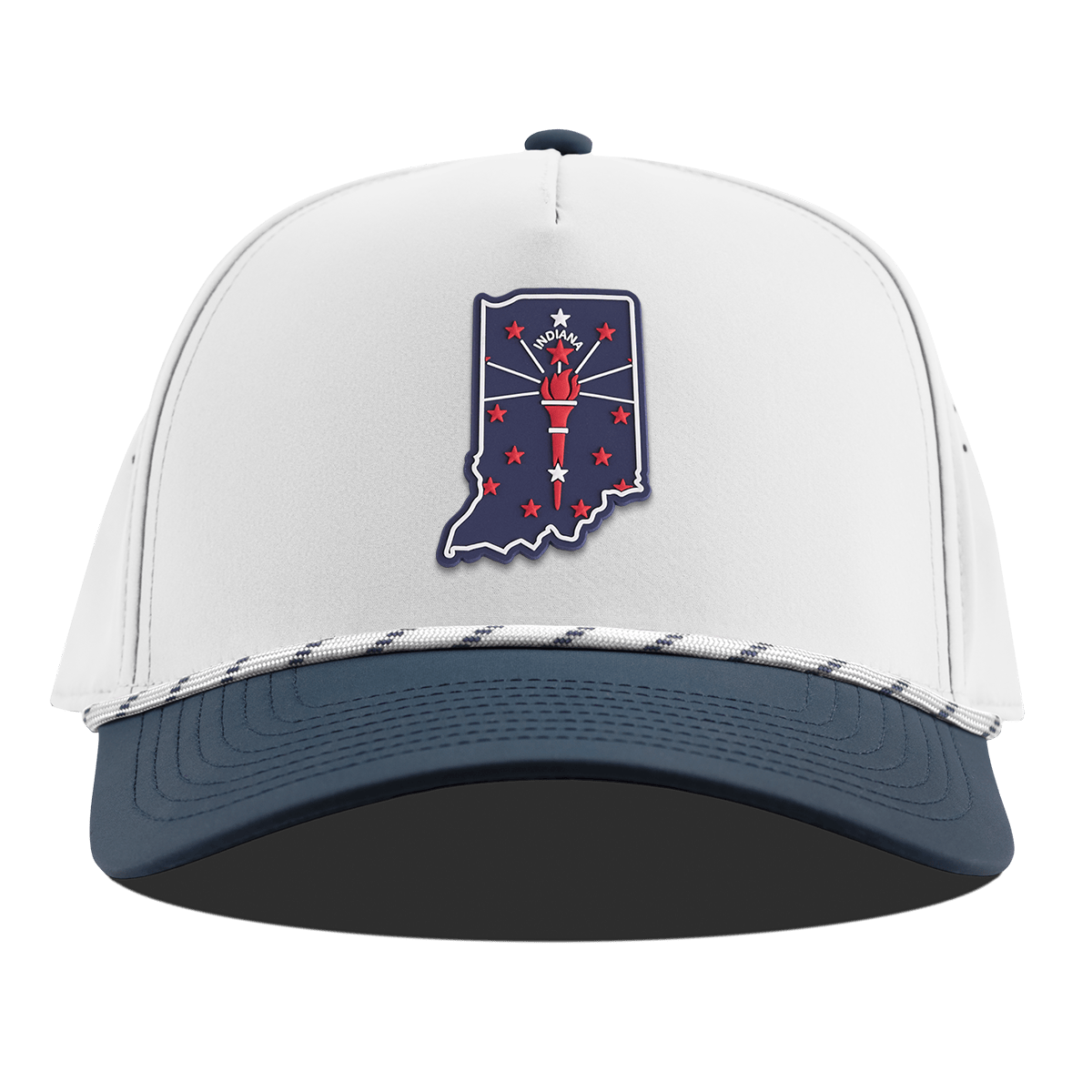 Indiana Patriot Series Curved 5 Panel Rope White/Orion