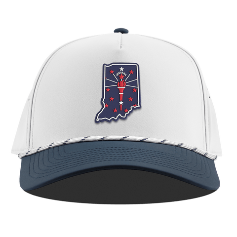 Indiana Patriot Series Curved 5 Panel Rope White/Orion