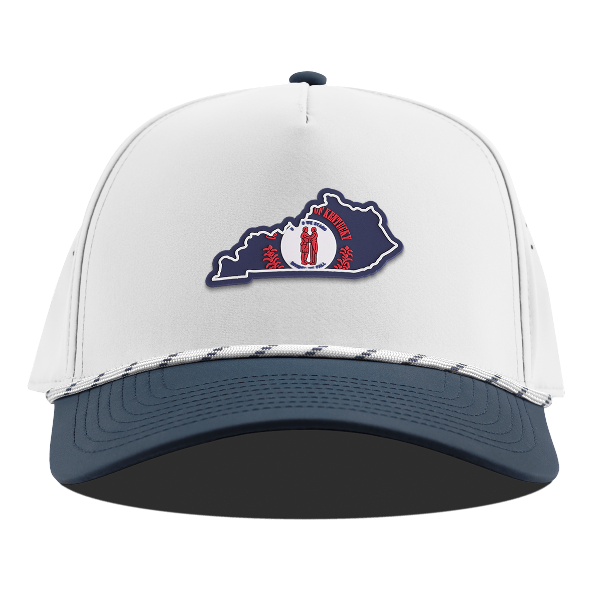 Kentucky Patriot Series Curved 5 Panel Rope White/Orion