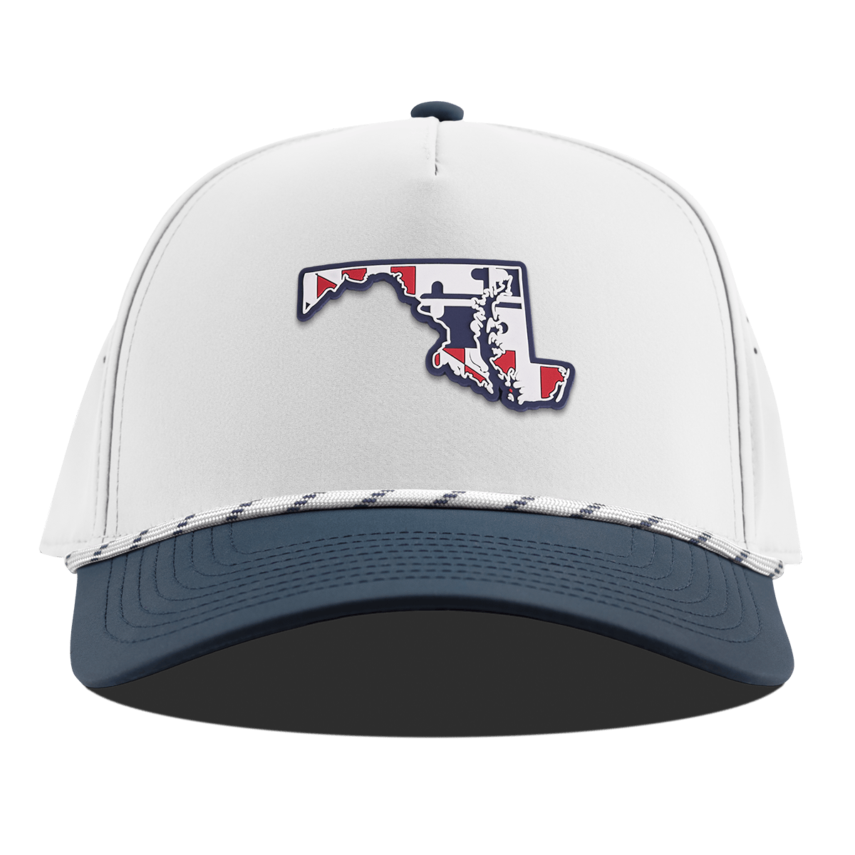 Maryland Patriot Series Curved 5 Panel Rope White/Orion