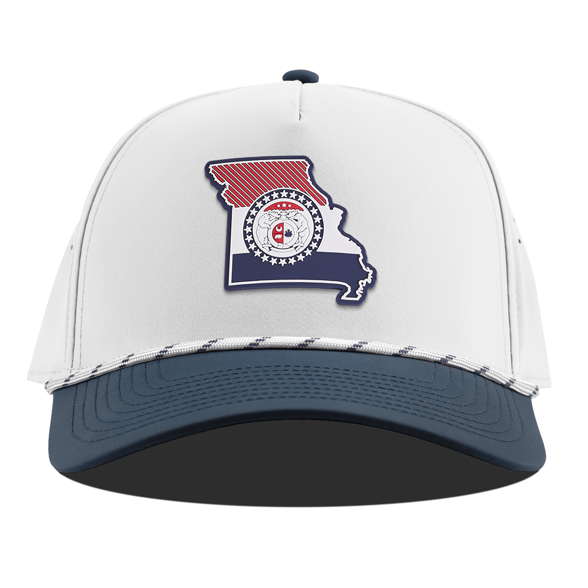 Missouri Patriot Series Curved 5 Panel Rope White/Orion