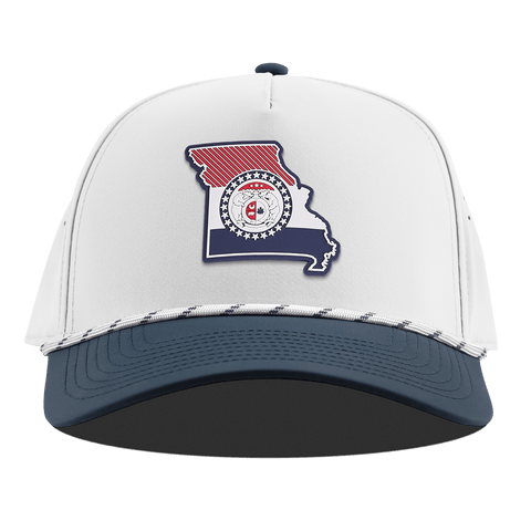 Missouri Patriot Series Curved 5 Panel Rope White/Orion