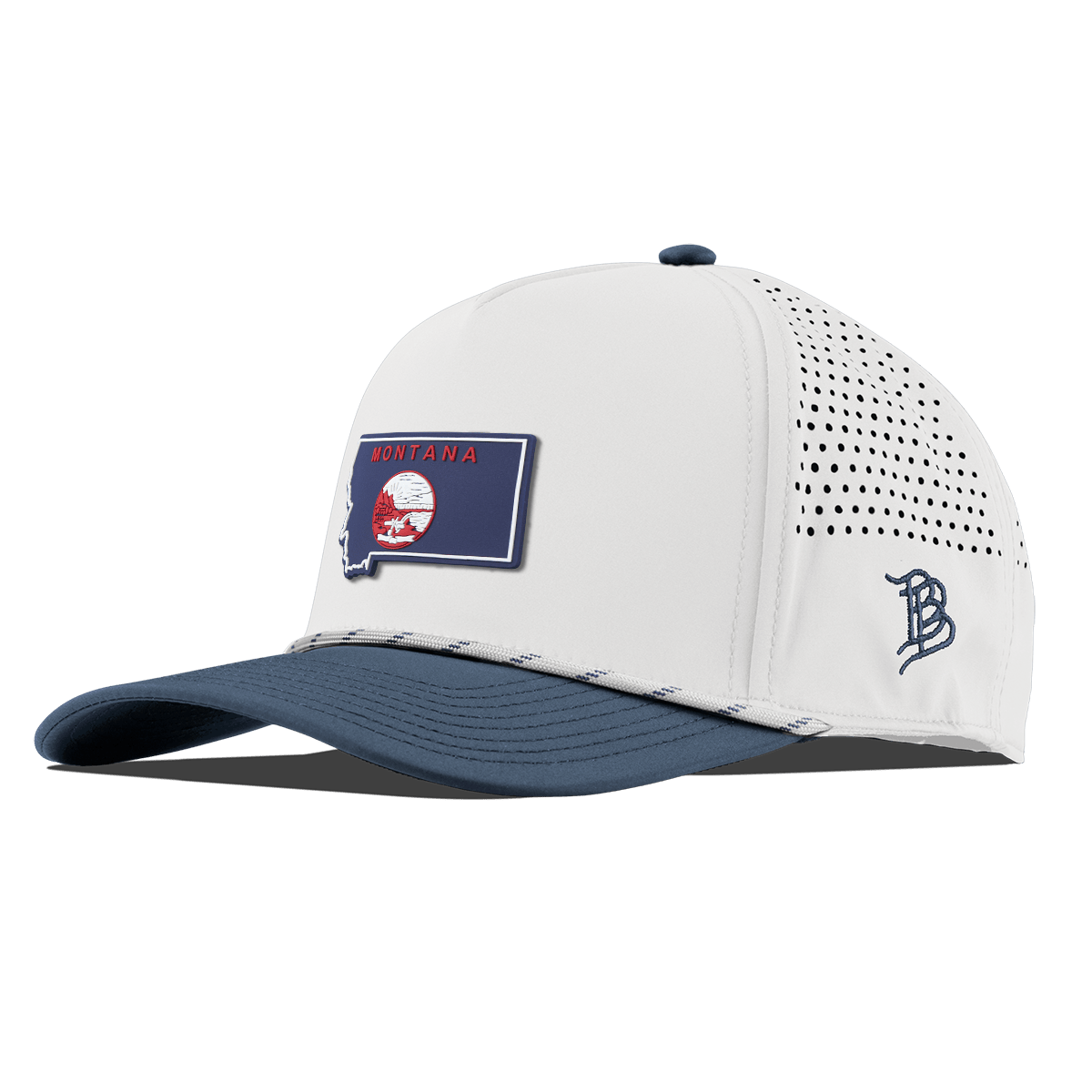 Nebraska Patriot Series Curved 5 Panel Rope White/Orion