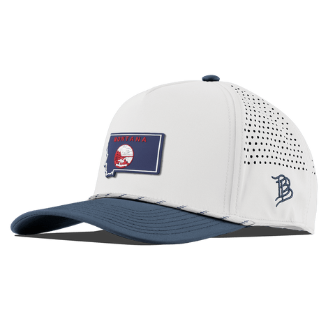 Montana Patriot Series Curved 5 Panel Rope White/Orion