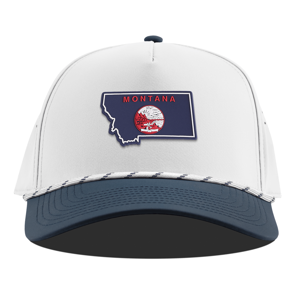 Nebraska Patriot Series Curved 5 Panel Rope White/Orion