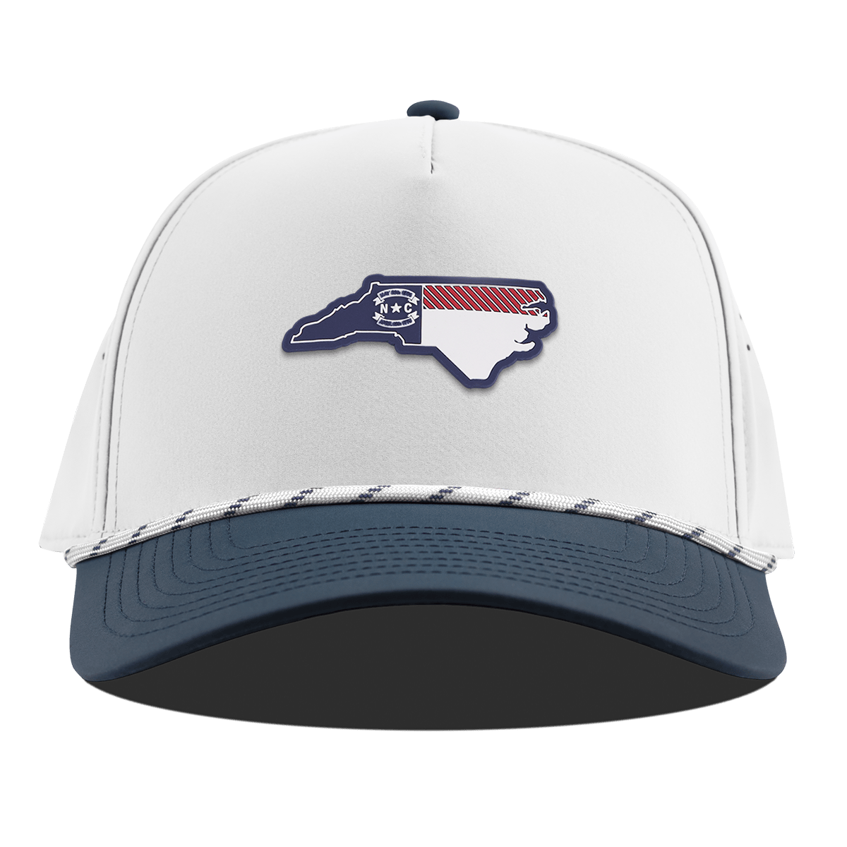 North Carolina Patriot Series Curved 5 Panel Rope White/Orion