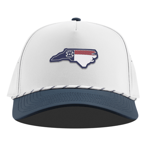 North Carolina Patriot Series Curved 5 Panel Rope White/Orion