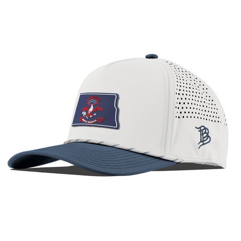 North Dakota Patriot Series Curved 5 Panel Rope White/Orion