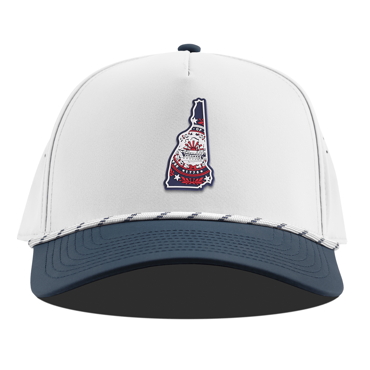 New Hampshire Patriot Series Curved 5 Panel Rope White/Orion