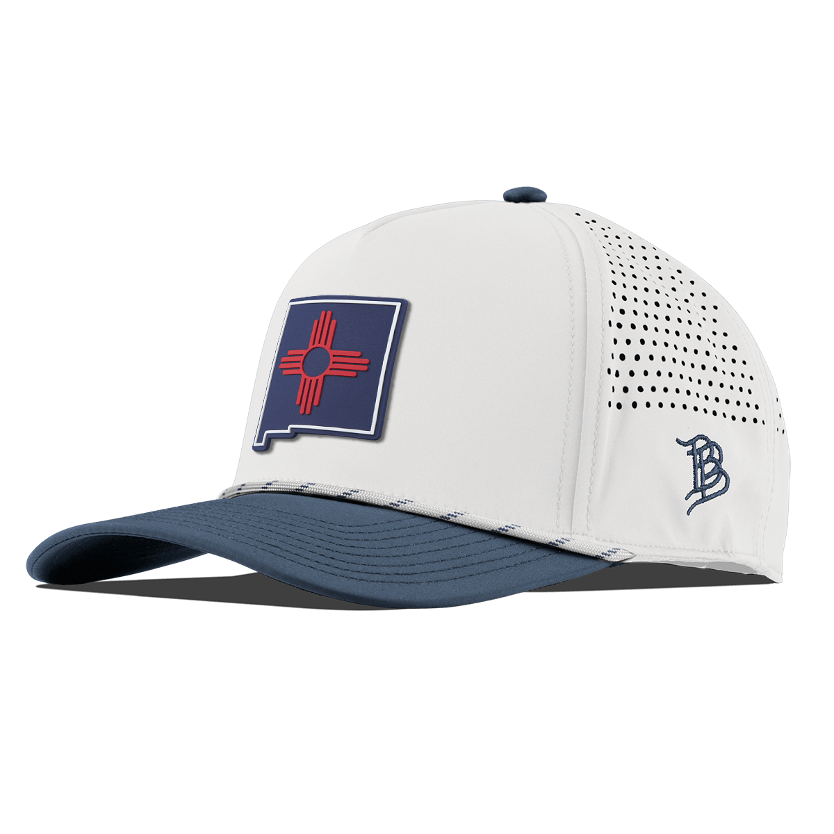 New Mexico Patriot Series Curved 5 Panel Rope White/Orion