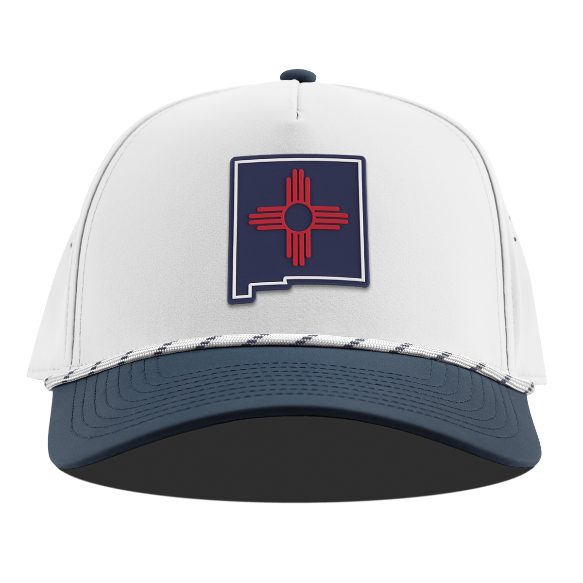 New Mexico Patriot Series Curved 5 Panel Rope White/Orion