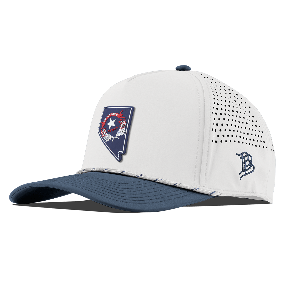 Nevada Patriot Series Curved 5 Panel Rope White/Orion