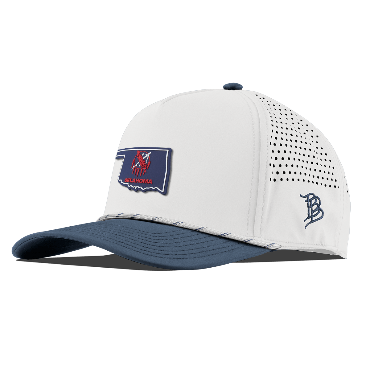 Oklahoma Patriot Series Curved 5 Panel Rope White/Orion