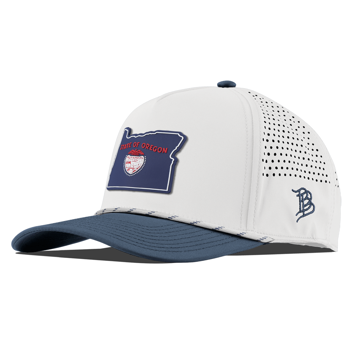 Oregon Patriot Series Curved 5 Panel Rope White/Orion