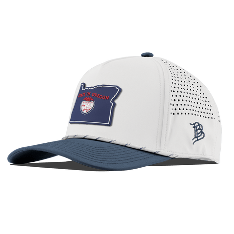 Oregon Patriot Series Curved 5 Panel Rope White/Orion