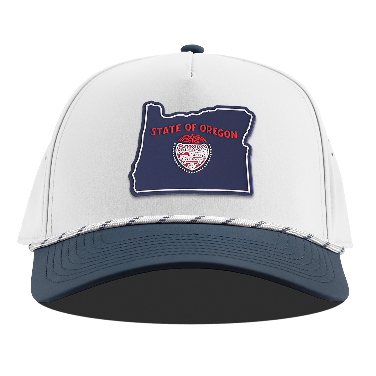 Oregon Patriot Series Curved 5 Panel Rope White/Orion