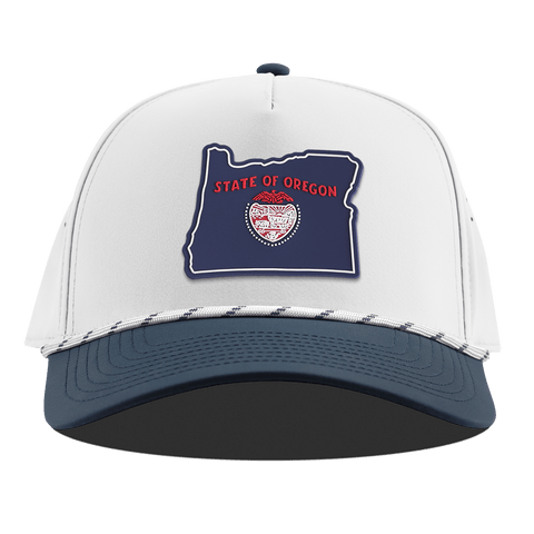 Oregon Patriot Series Curved 5 Panel Rope White/Orion