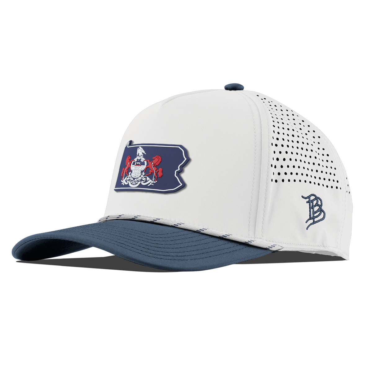 Pennsylvania Patriot Series Curved 5 Panel Rope White/Orion