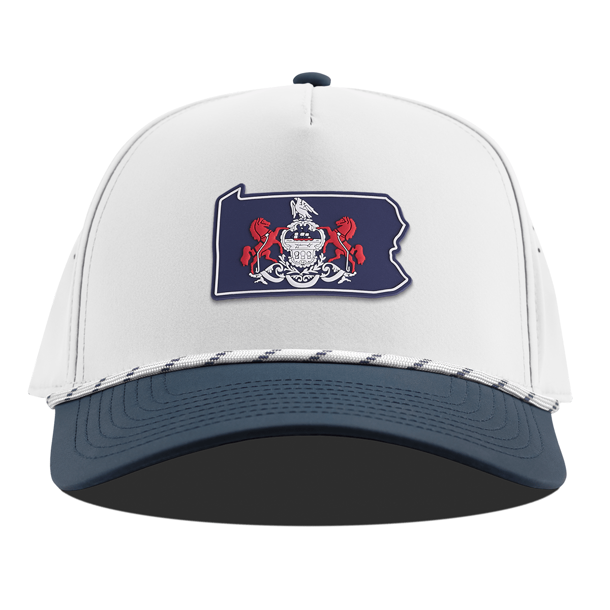 Pennsylvania Patriot Series Curved 5 Panel Rope White/Orion