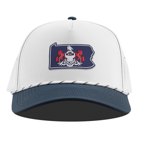 Pennsylvania Patriot Series Curved 5 Panel Rope White/Orion