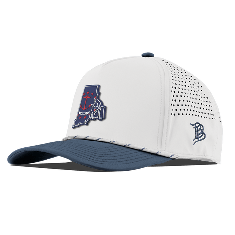 Rhode Island Patriot Series Curved 5 Panel Rope White/Orion