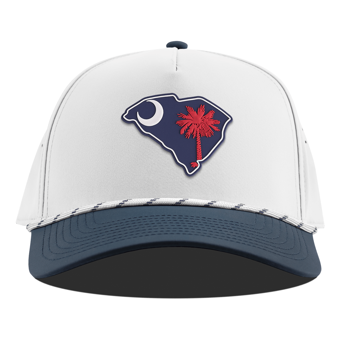 South Carolina Patriot Series Curved 5 Panel Rope White/Orion