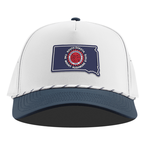 South Dakota Patriot Series Curved 5 Panel Rope White/Orion