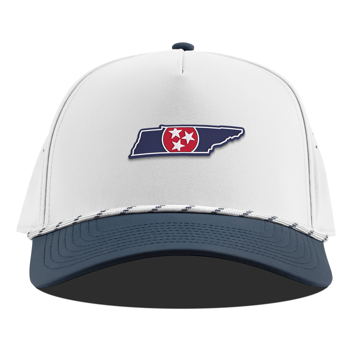 Tennessee Patriot Series Curved 5 Panel Rope White/Orion